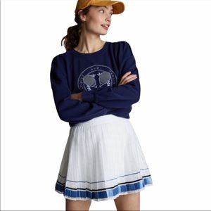 Anthropologie Lynden Pleated Tennis Skirt S